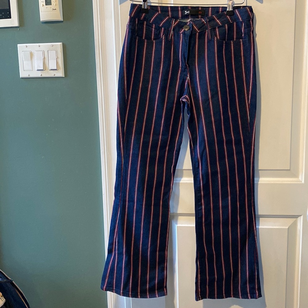 3x1 Flare Pant Hayden Stripe
